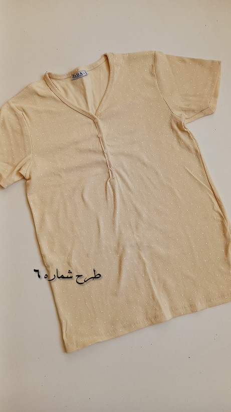 تیشرت کبریتی وارداتی جنس نخ پنبه درجه یک از برند zara